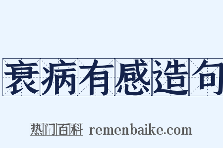 衰病有感造句是什么意思的图片